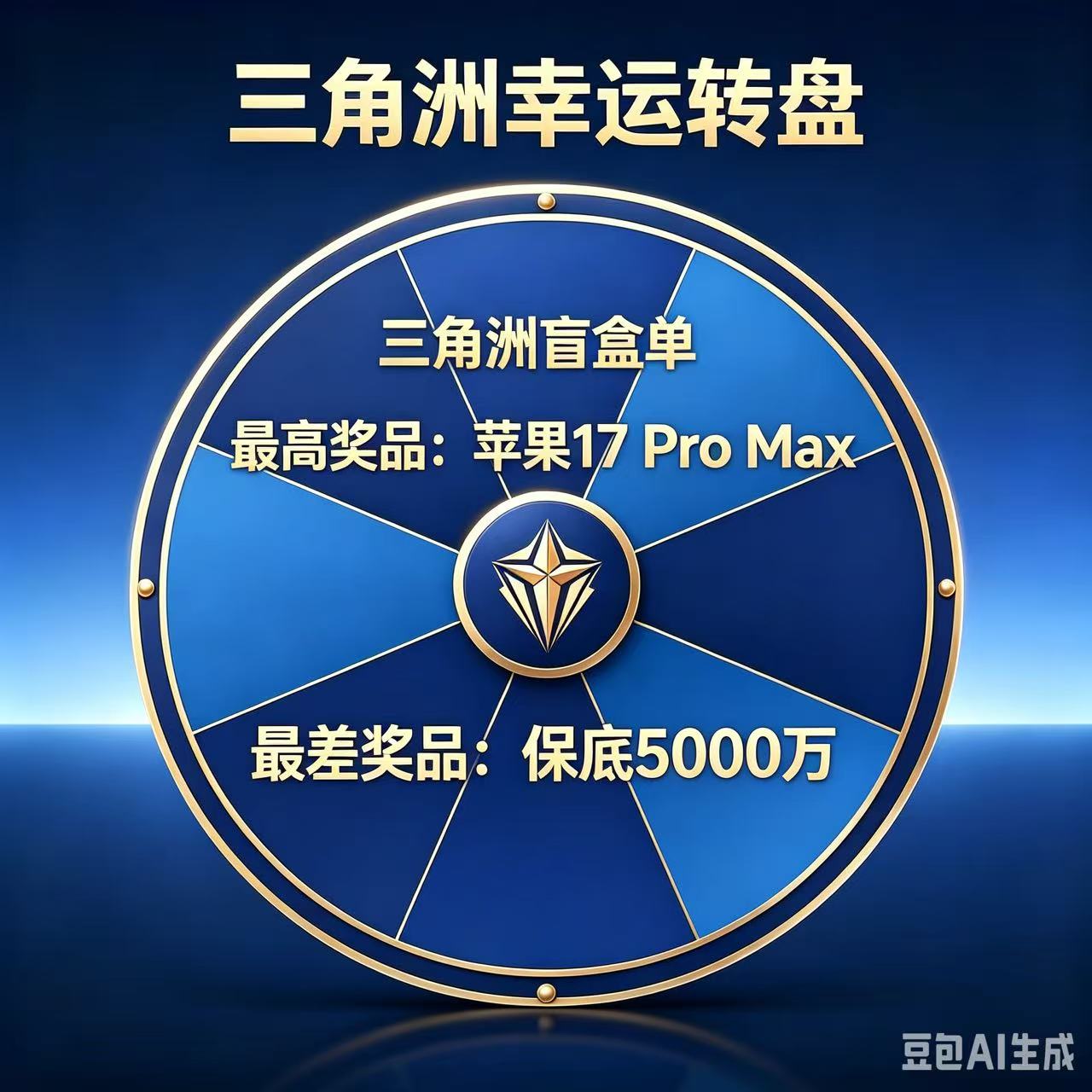 盲盒单（最高中苹果17por Max最差保底5000w）